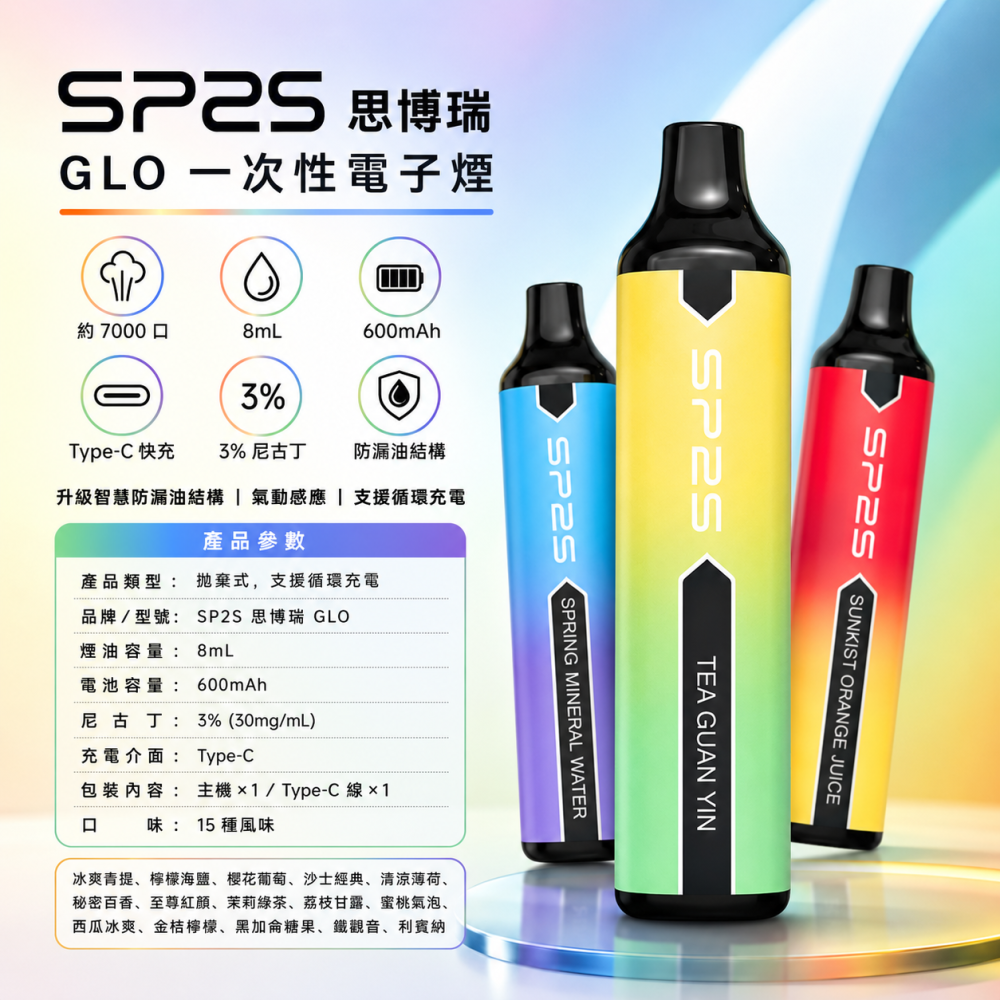 一次性電子煙｜SP2S 思博瑞 GLO 產品圖片